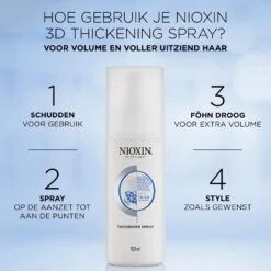 Nioxin Thickening Spray -Verzinnen Zorg Winkel Tl1L2P707615 2 dgl NL
