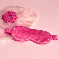 Crystalized Silk Eye Mask - Hot Pink -Verzinnen Zorg Winkel wRFfRP1103802 3 dgl NL